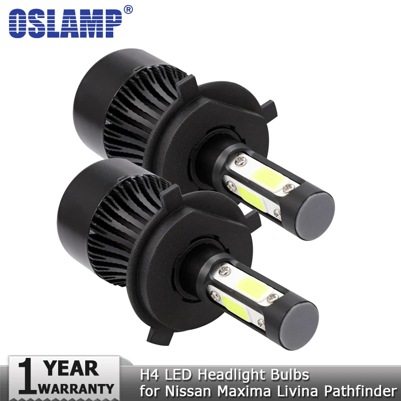 Oslamp H4 LED Headlight Bulb Hi lo Beam Car Light Bulbs 100W 10000lm DC12v 24v Auto Headlamp for