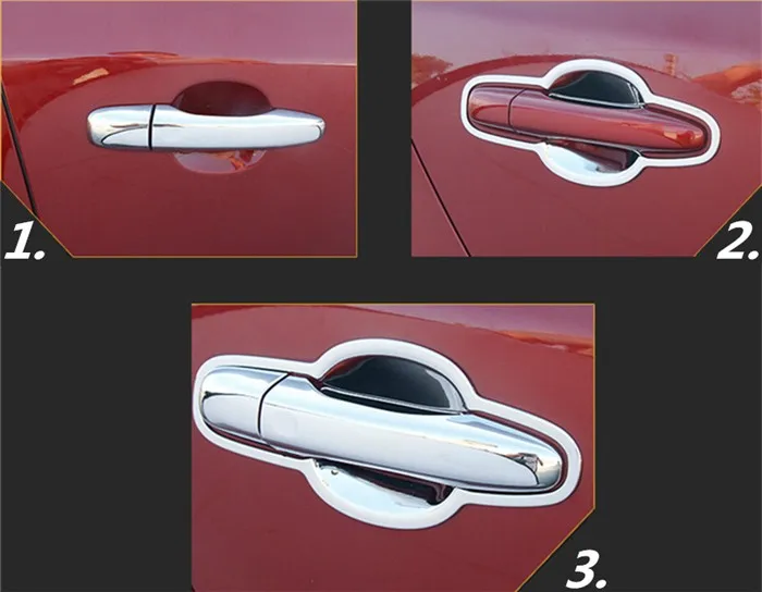 Хромированная наружная дверная ручка декоративная рамка для Volvo S60 V40 V60 XC60 Автомобильная Дверная ручка Защитная крышка наклейки блестки