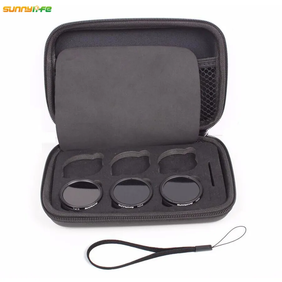 Sunnylife DJI Phantom 4 Filter Lens Storage Bag Shockproof Waterproof Portable Filter Case for DJI Phantom 3 Spare Parts  (1)