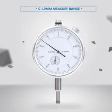 Индикатор циферблата 0-10 мм механический с циферблатом тестовый индикатор 0,01 мм шкала циферблата прибор измерение инструмента
