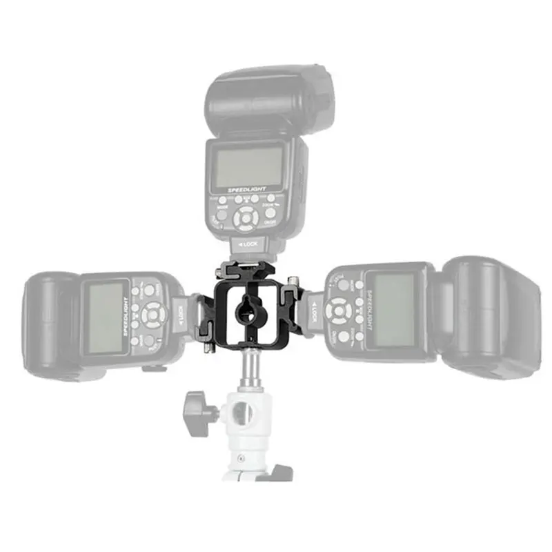 All-Metal-Three-Hotshoe-Flash-Bracket-Mount-Adapter-for-Canon-Nikon-PENTAX-Olympus-Flash-Speedlite-with-Umbrella-Holder