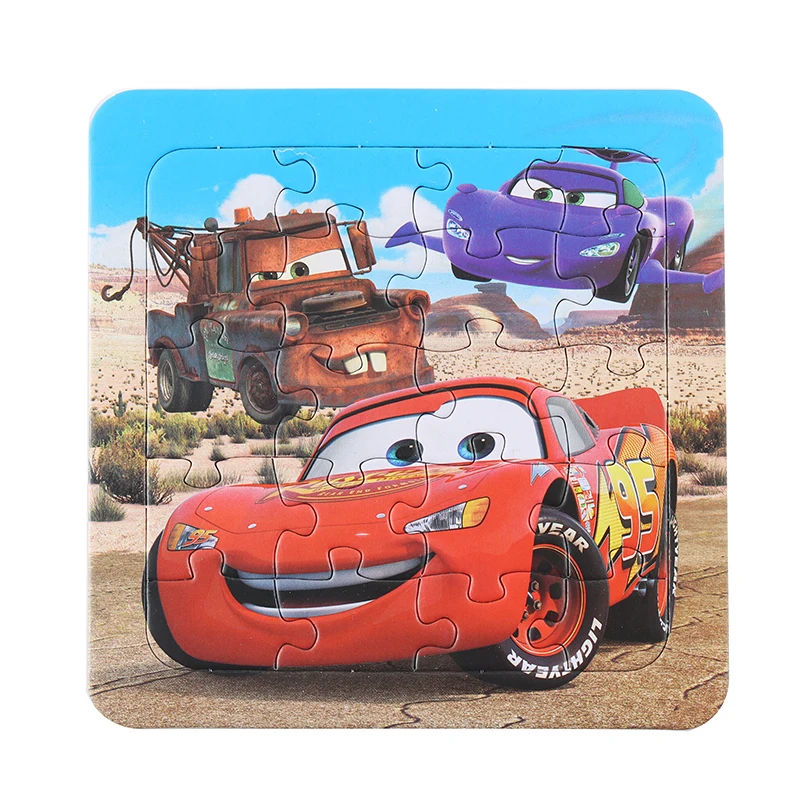 Дисней car3 McQueen лед и снег тема мультфильм головоломка обучающая игрушка Анна Эльза развивающие игрушки Детский подарок на день рождения