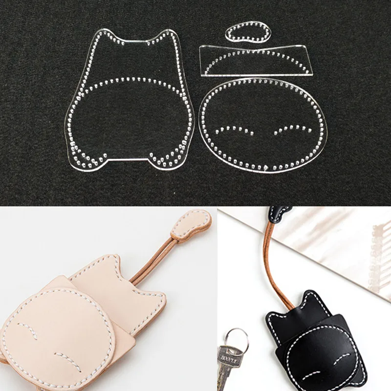 Lychee Life 1 шт. рисунок в форме мультяшного кота узор для шитья акриловый трафарет