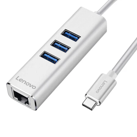 Lenovo 3 Ethernet RJ45 USB 3,0 концентратор type-c USBc до 3 портов usb гигабитный LAN адаптер для notbook