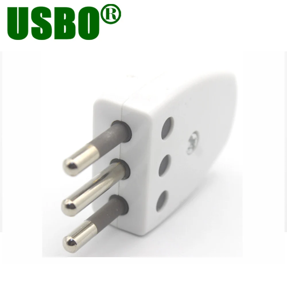 

White color detachable foot 90 degree angle Italian Rwanda Uruguay wiring docking male female power cable plug connector type L