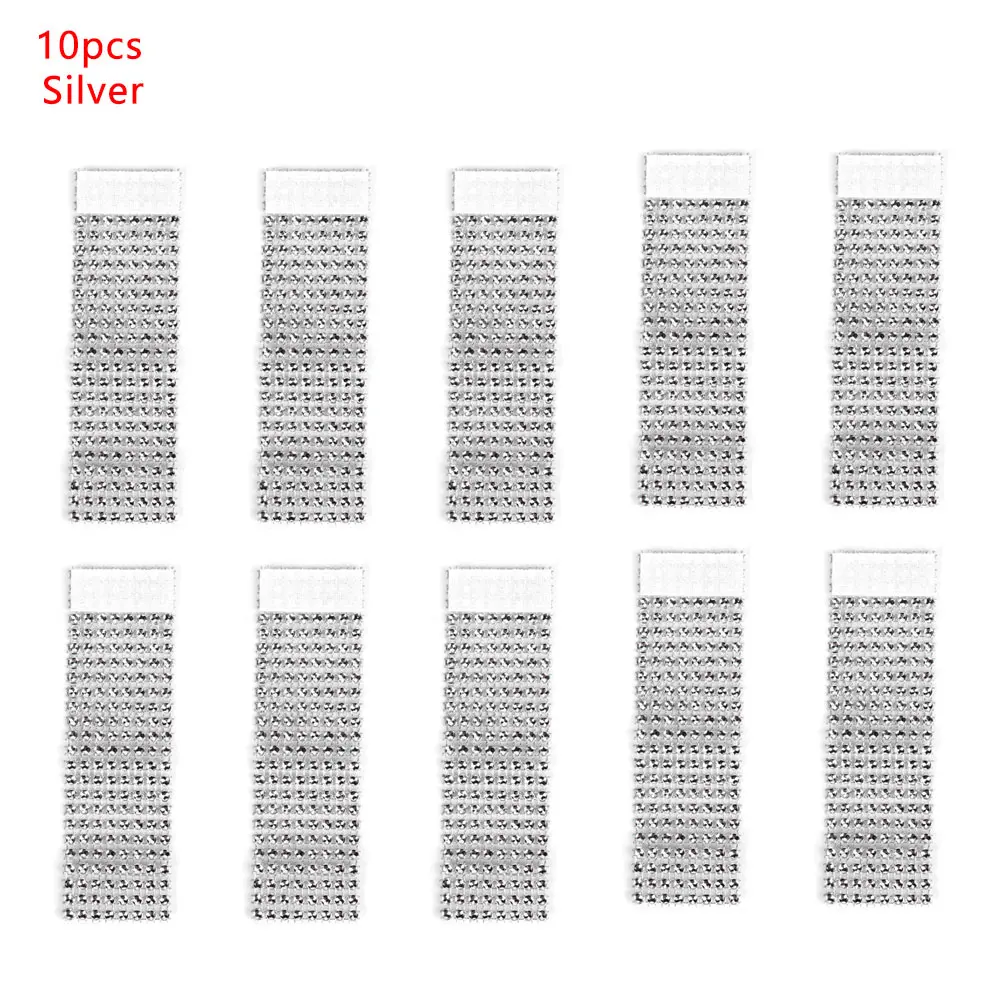 10 шт./лот салфетка алмазные кольца держатель для свадьбы DIY чашка цветочный орнамент вечерние декор для банкетного стола аксессуары оптом