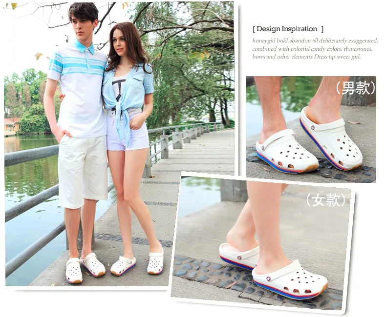 2016 Summer Mens Clogs Beach Slippers For Men Women Garden Shoes Mule Clogs Fashion Candy Color Adult Clog Clogs EVA Materials (5)