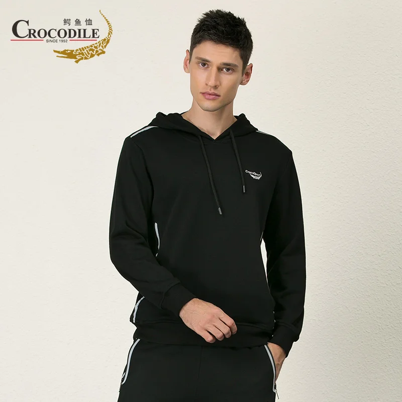 

Crocosport Original Autumn Men Thermal Training Exercise Sweaters Male Sport Sweater Gym Hooded for Men Apparel Top Sportswear