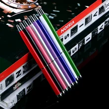 Новейший 2в1 емкостный сенсорный экран Стилус& Шариковая ручка Встроенный зажим для iPad 2 3 для iPhone 4 4S