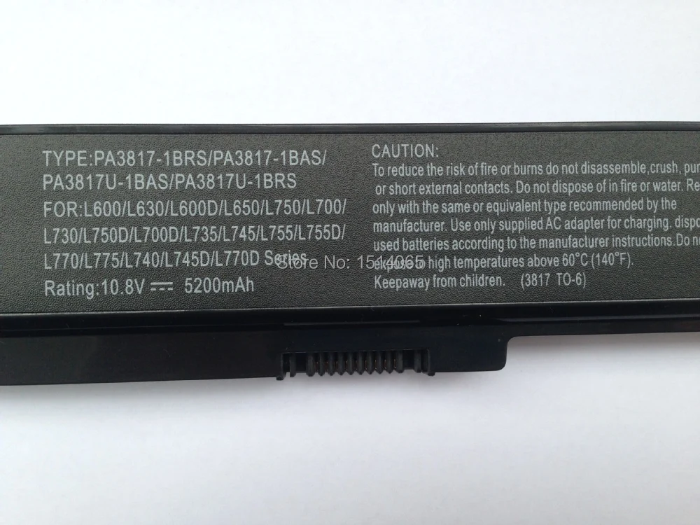 

PA3817U PA3819U Laptop battery For TOSHIBA PABAS227 PABAS228 PABAS229 PABAS230 Notebook battery