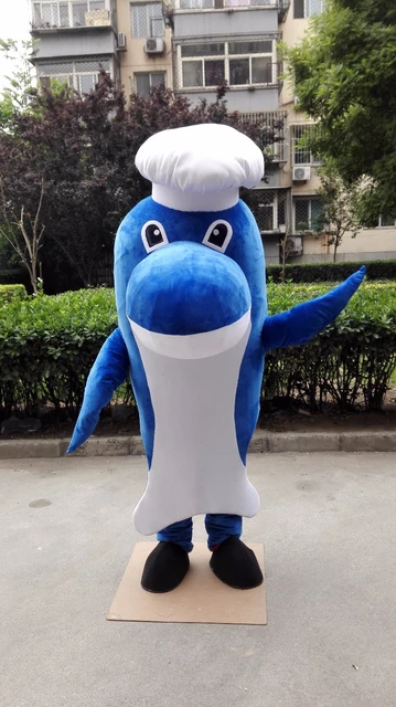 Costume della mascotte dello squalo blu costume di fantasia personalizzato  pesce blu kit cosplay anime mascotte