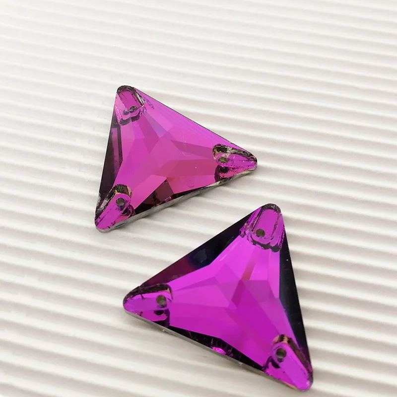 YANRUO 3270 Triangle All Color Sew On Stones Glass Crystals Rhinestones Best Quality Gems Stones For Clothing