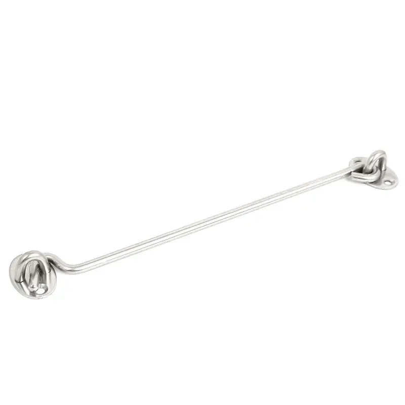 

Repair Part Door Window Long Catch Eye Cabin Hook 250mm Silver