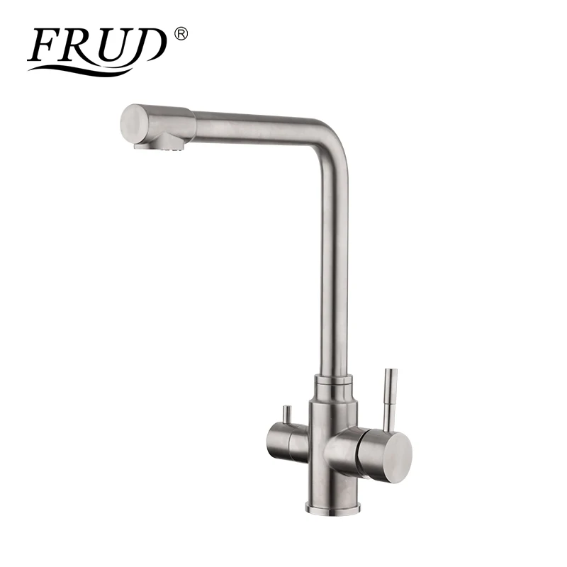 

FRUD New Waterfilter Taps Kitchen Faucets Stainless Steel Mixer Drinking Water Filter Faucet Kitchen Tap Torneira Cozinha Y40036
