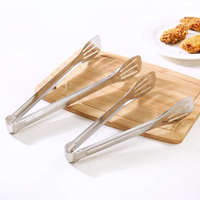 

BBQ stainless steel Kitchen Tongs Heat Resistant Cooking Tongs For BBQ Salads New Barbacoa Grilling Serving And Fish Turning