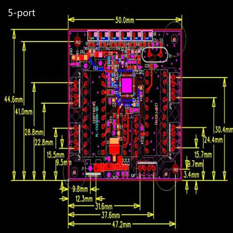 circuit imprimé de commutation mini module de module de commutation ethernet carte carte mère oem