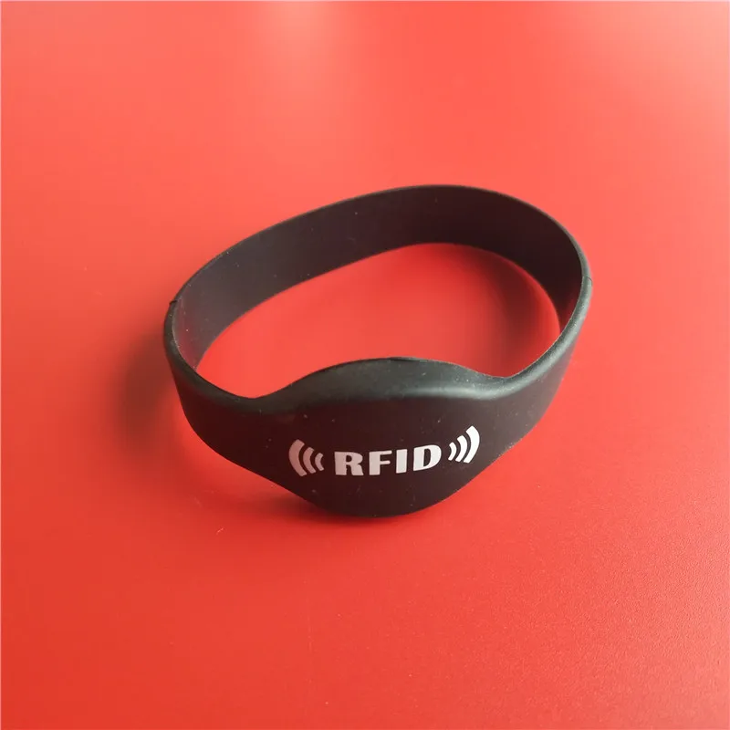 125Khz T5577 Writable Silica Gel Wristband RFID Bracelet Proximity Access Control ID Card 65MM