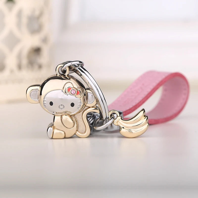 Milesi - New 2016 Brand Lovely Monkey Key chain Keychain Trinket Key Holder Rings for Women Novelty Gift innovative Items