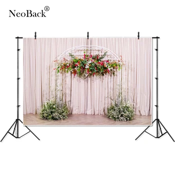 

NeoBack Photography backdrops wedding party Curtain Drape Wedding Ceremony Theme love Bridal shower banner photo studio P4359