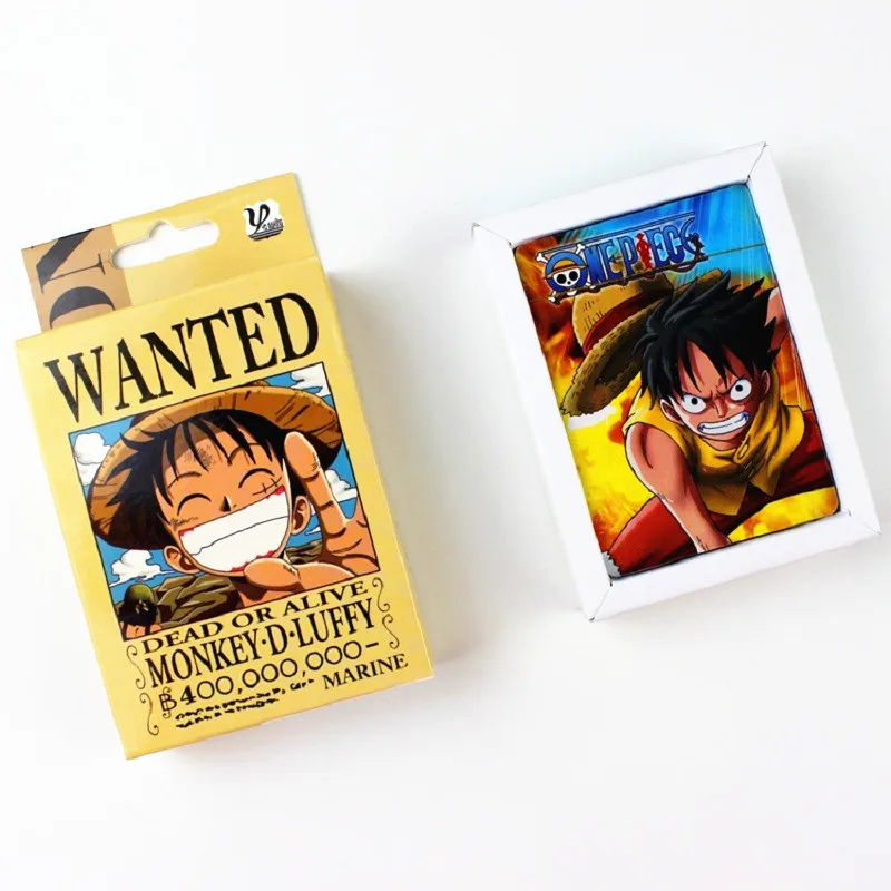 

54 Sheets/Set Anime One Piece Poker Cards Comics Character Collection Playing Cards Christmas and New Year gifts
