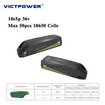 

OEM 2900mah 18650 Battery 10S5P 36V 14.5ah Lithium Ion Battery Pack with case for electric bike 5pcs/lot