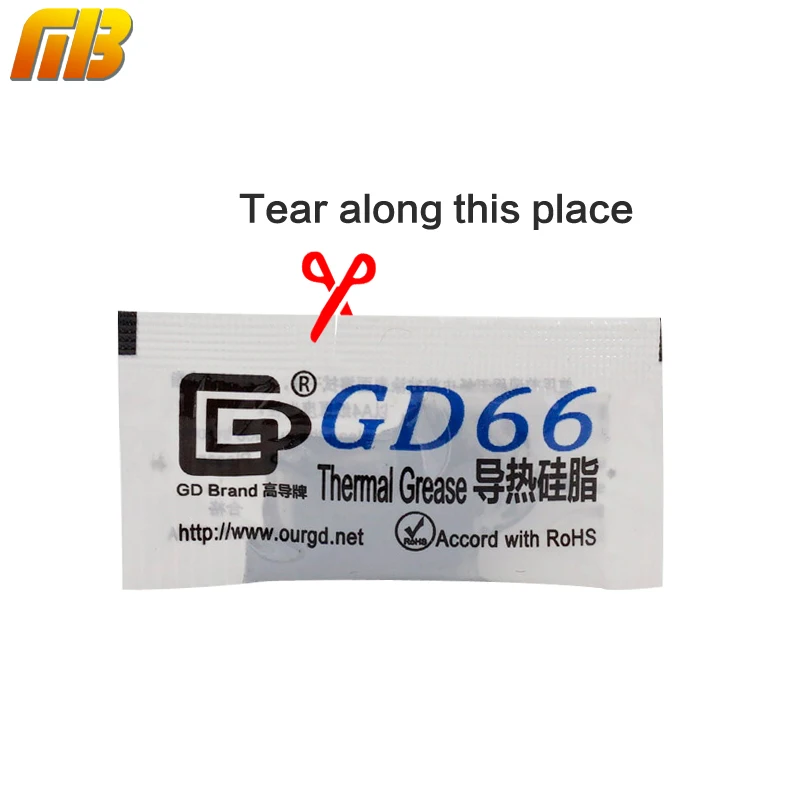 GD66 열 전도성 그리스 페이스트 실리콘 석고, LED 칩 방열판 컴파운드 50 개 그램 고성능 회색, 50 개
