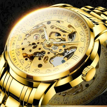 

KIMSDUN Men's Watches Top Brand Luxury Automatic mechanical Watch Tourbillon Skeleton Men Sport Wristwatch Mens reloj hombre