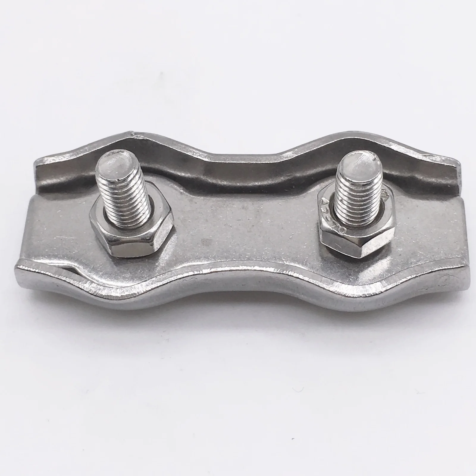 M3 Stainless Steel Duplex 2 Post Wire Rope Clip Cable Clampin Clamps