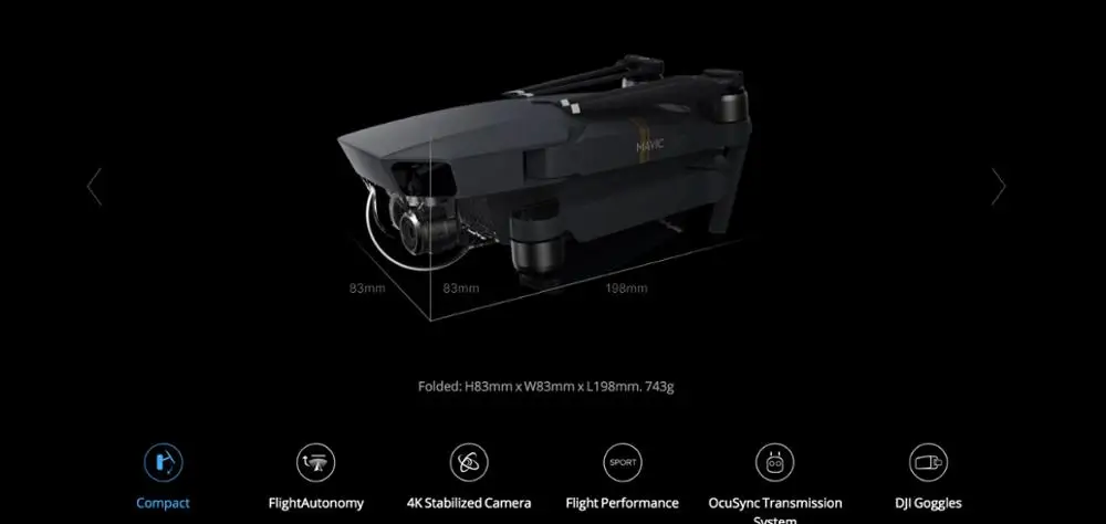 DJI Mavic Pro& Fly More Combo, Дрон Квадрокоптер 4K HD камера 3 оси Gimbal