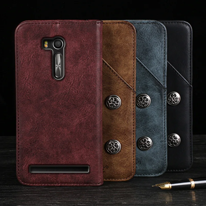 Ретро Чехол Для Coque Asus ZenFone Go ТВ ZB551KL x013db случае 5.5 кожа флип Стенд Капа для ASUS ZB551KL G550KL задняя крышка кожи