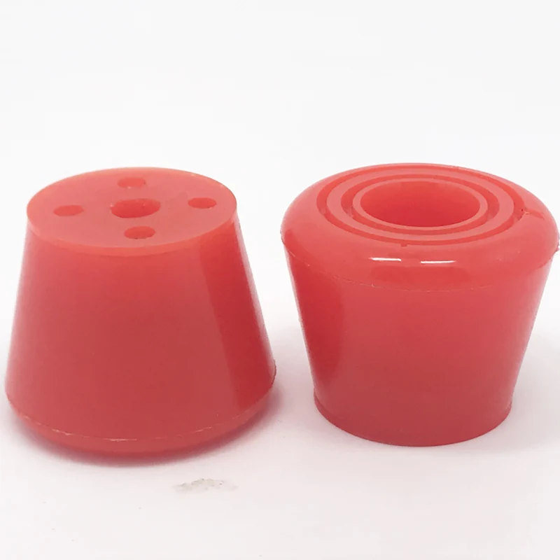 زلاجات دوارة 2 قطعة تو توقف البولي يوريثين PU صلابة 85A 45 مللي متر * 33 مللي متر * 34 مللي متر الأحمر