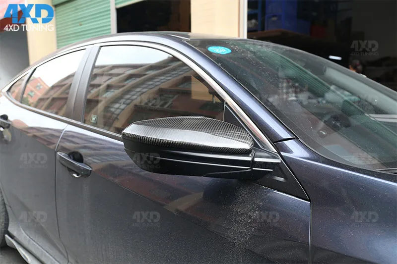 Крышка для зеркала из углеродного волокна для Honda Civic 10th боковое зеркало заднего вида крышка 1:1 замена& Добавить на стиль