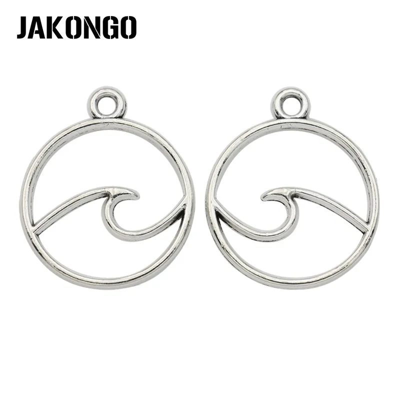 Подвески JAKONGO в античном стиле с серебряным покрытием для браслетов аксессуары