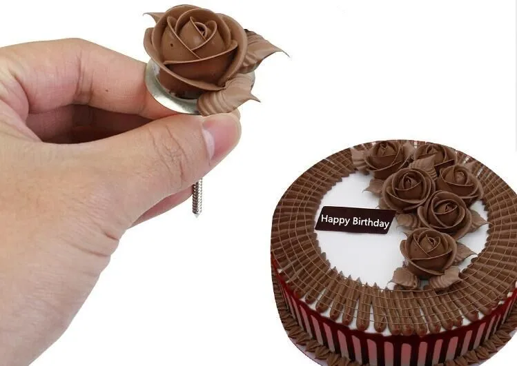 Творческий Нержавеющая сталь торт игла для цветка Торт Глазурь для кексов крем инструмент для украшения