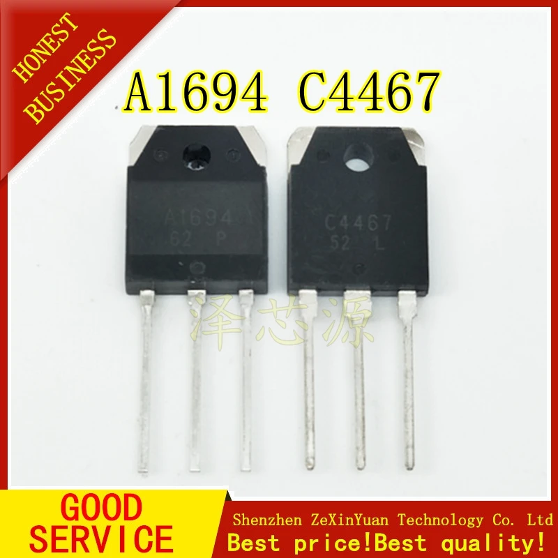 

2PAIR=2PCS 2SA1694 2SC4467 A1694 C4467 TO-3P TUBE AUDIO AMPLIFIER PAIR NEW