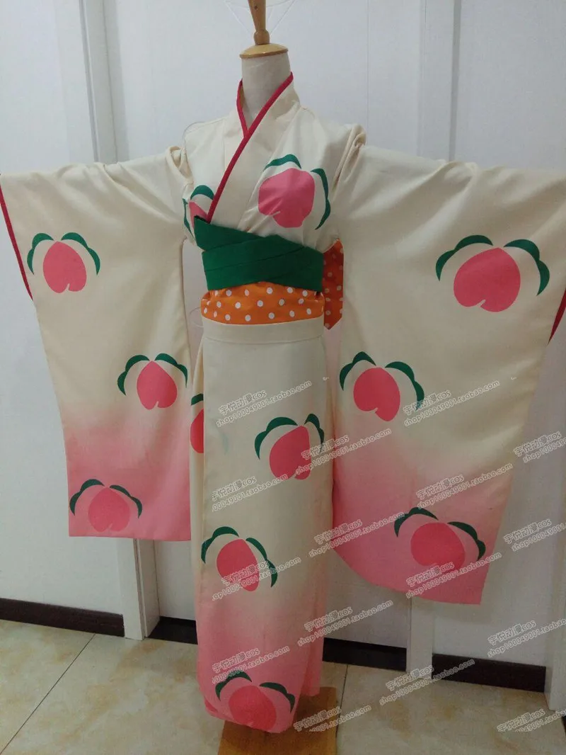 Костюм кимоно для косплея Hoozuki no Reitetsu Peach Maki| |