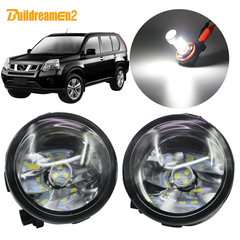 Buildreamen2 For Nissan X Trail T31 Closed Off Road Vehicle 2007 2013 Car H11 Fog Light