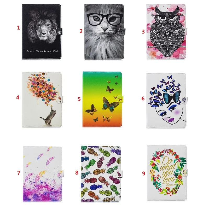 Мода окрашенные Tablet чехол для Apple iPad Air 5 Smart Cover модная одежда девочек Cat Флип Стенд
