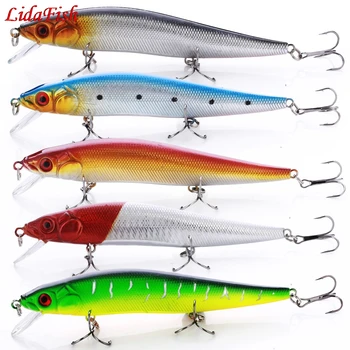 

1PCS/lot Fishing Lure Minnow Hard Bait with 3 Fishing Hooks Fishing Tackle