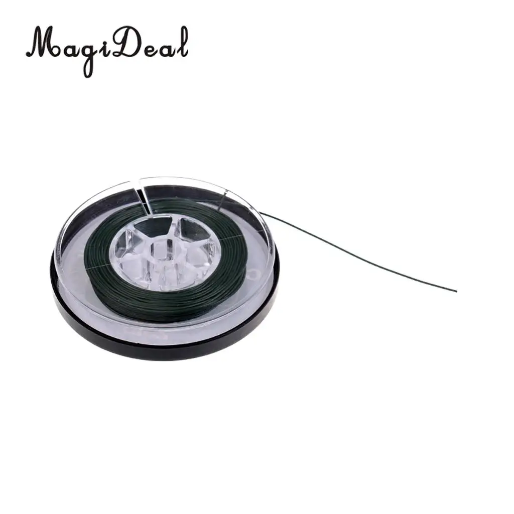 MagiDeal Carp Fishing Line Coated Hook Link Quick Sinking Braided Line Prevent winding coating Powerful with high strength