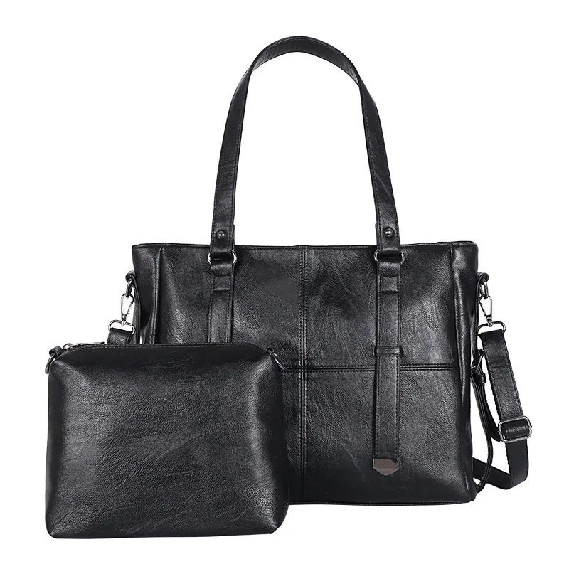 

2 PCS Women Bags Set Leather Handbag New Women Tote Bag Ladies Handbags Shoulder Bag for Women 2019 Luxury Messenger Bag C837