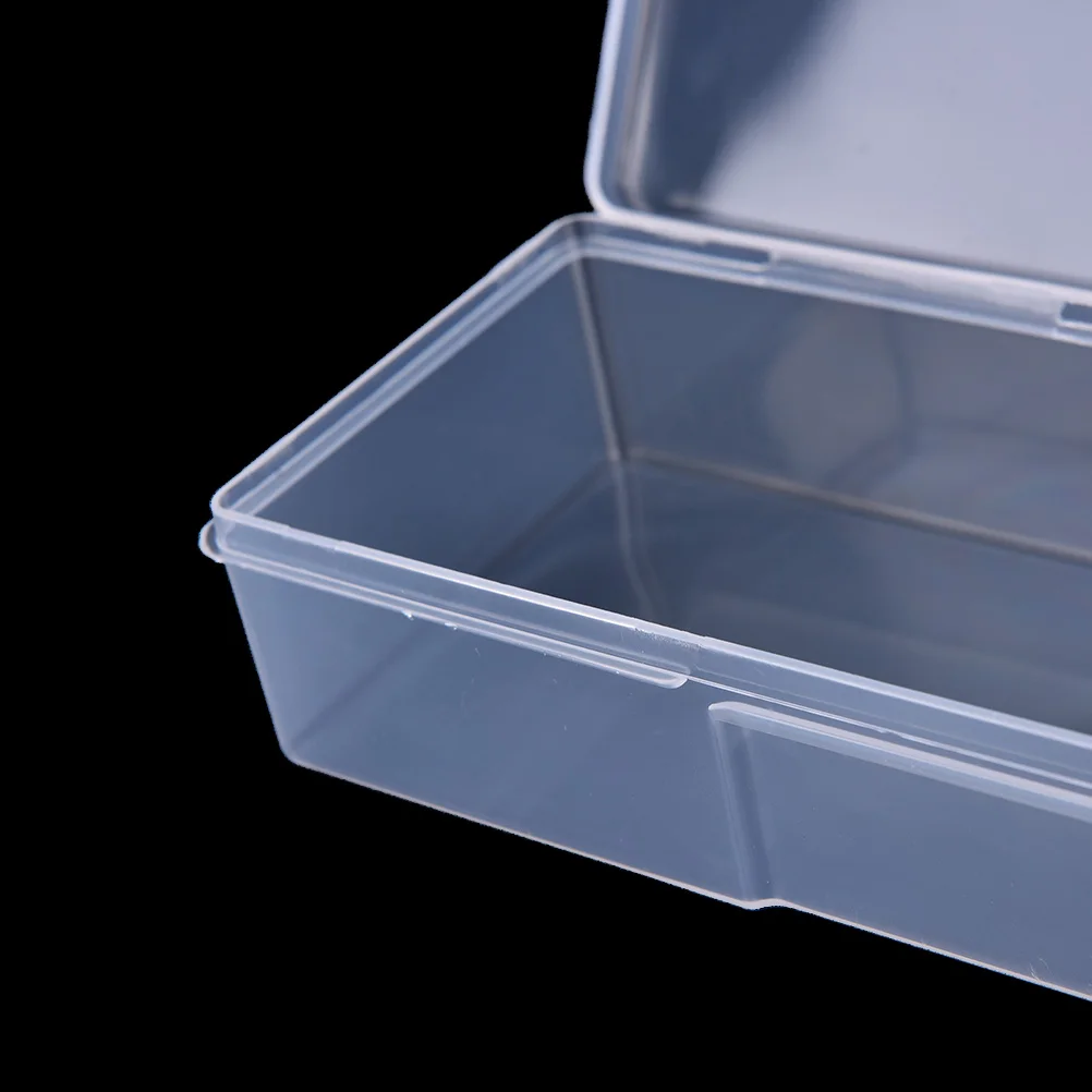 Новое поступление, пластиковые прозрачные принадлежности для ногтей, коробка для хранения инструментов, буферные файлы, толкающие