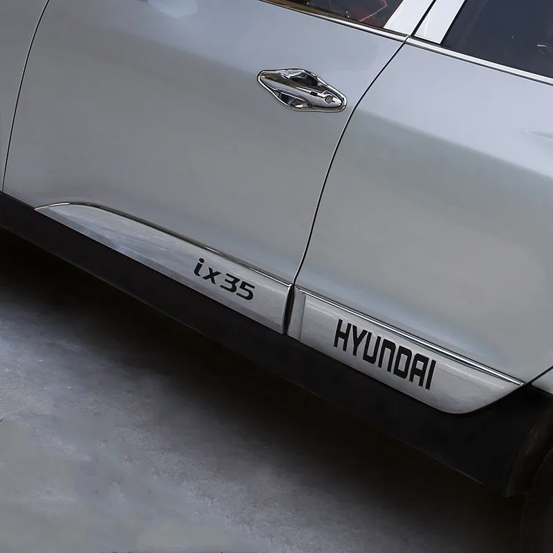 

ABS Chrome Door Body Side Line Cover Molding Trim Fit For Hyundai IX35 2010 2011 2012 2013 2014