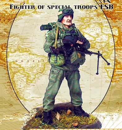 

Scale Models 1/35 Modern Russian soldier (with small platform) Resin Model
