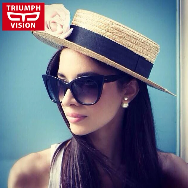 Солнцезащитные очки TRIUMPH VISION женские модные солнечные аксессуары кошачий глаз из