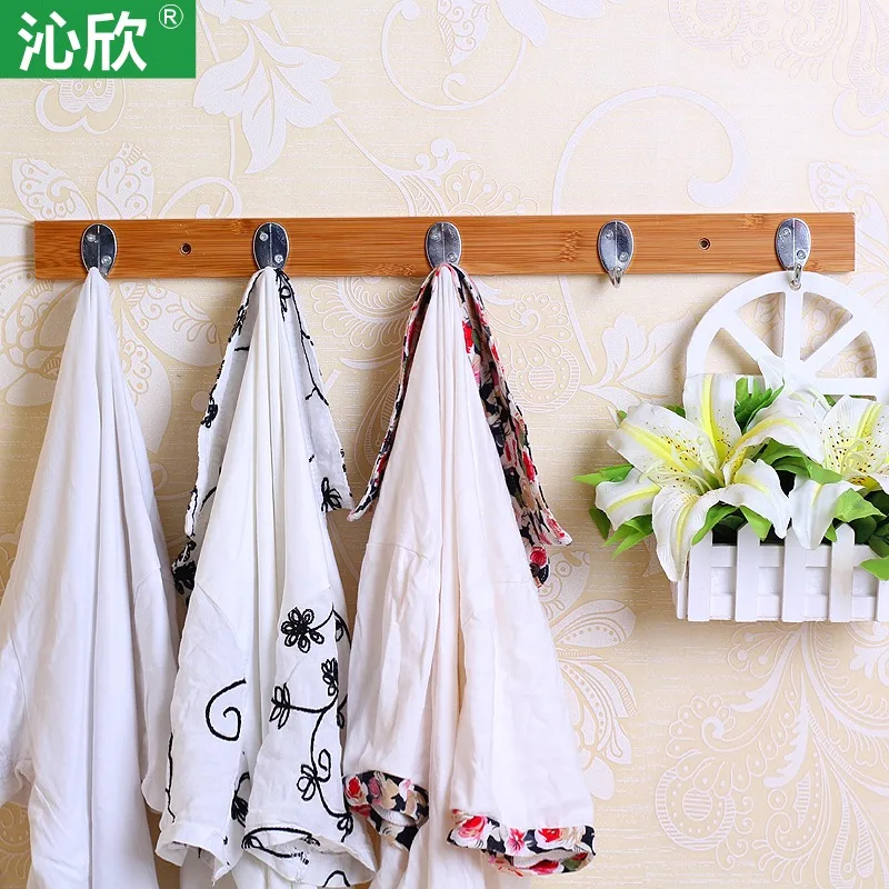 

Qin Yan bedroom wall hanger after hanger creative minimalist simple European-style wood door wall coat rack