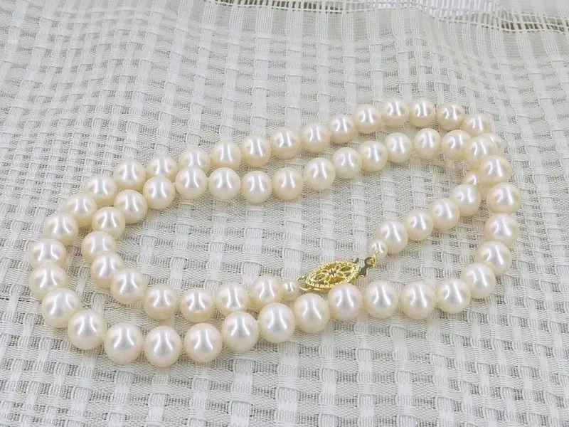 

fast 7mm aaa grade white akoya pearl necklace AAA