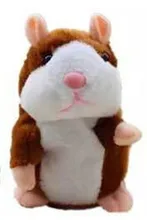  2018 Talking Hamster Mouse Pet Plush Toy Hot Cute Speak Talking Sound Record Hamster Educational Toy for Children Gift 