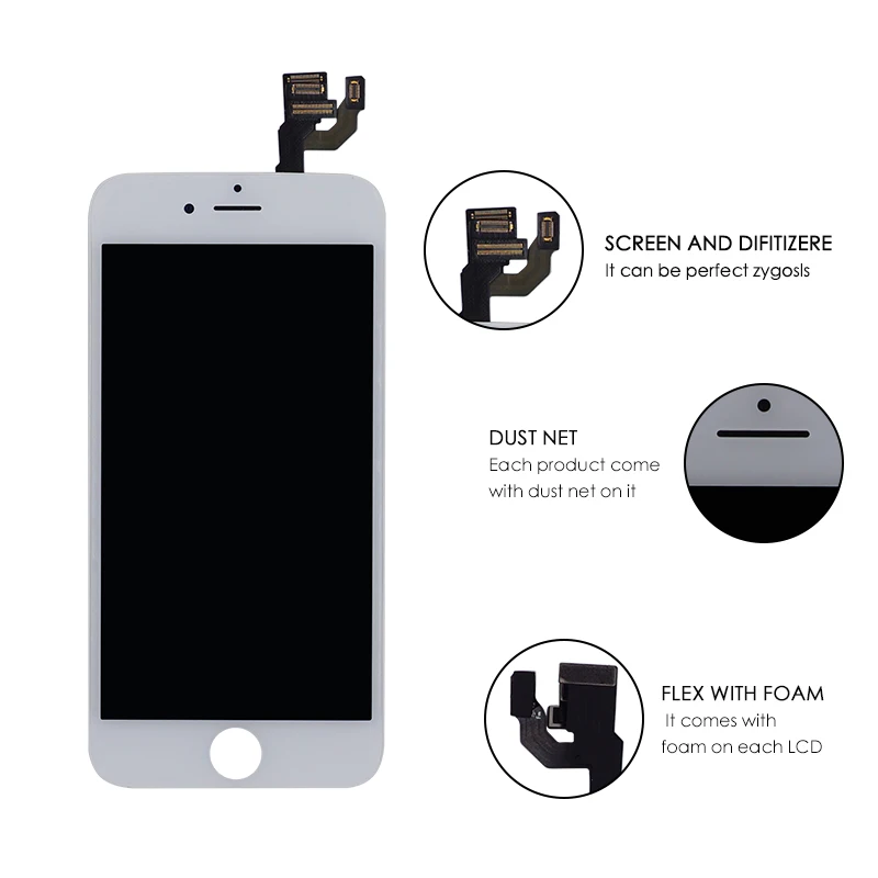 EFaith 1 шт. полный комплект ЖК дисплея для iPhone 6 6S Plus или 7 замена экрана с бесплатной