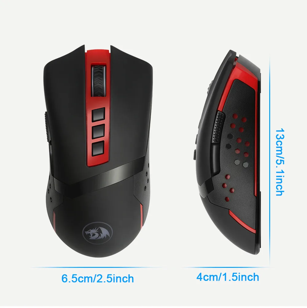 Беспроводная мышь VOBERRY Redragon M692 9 USB 4800 точек/дюйм эргономичная для ноутбука|Мыши| |
